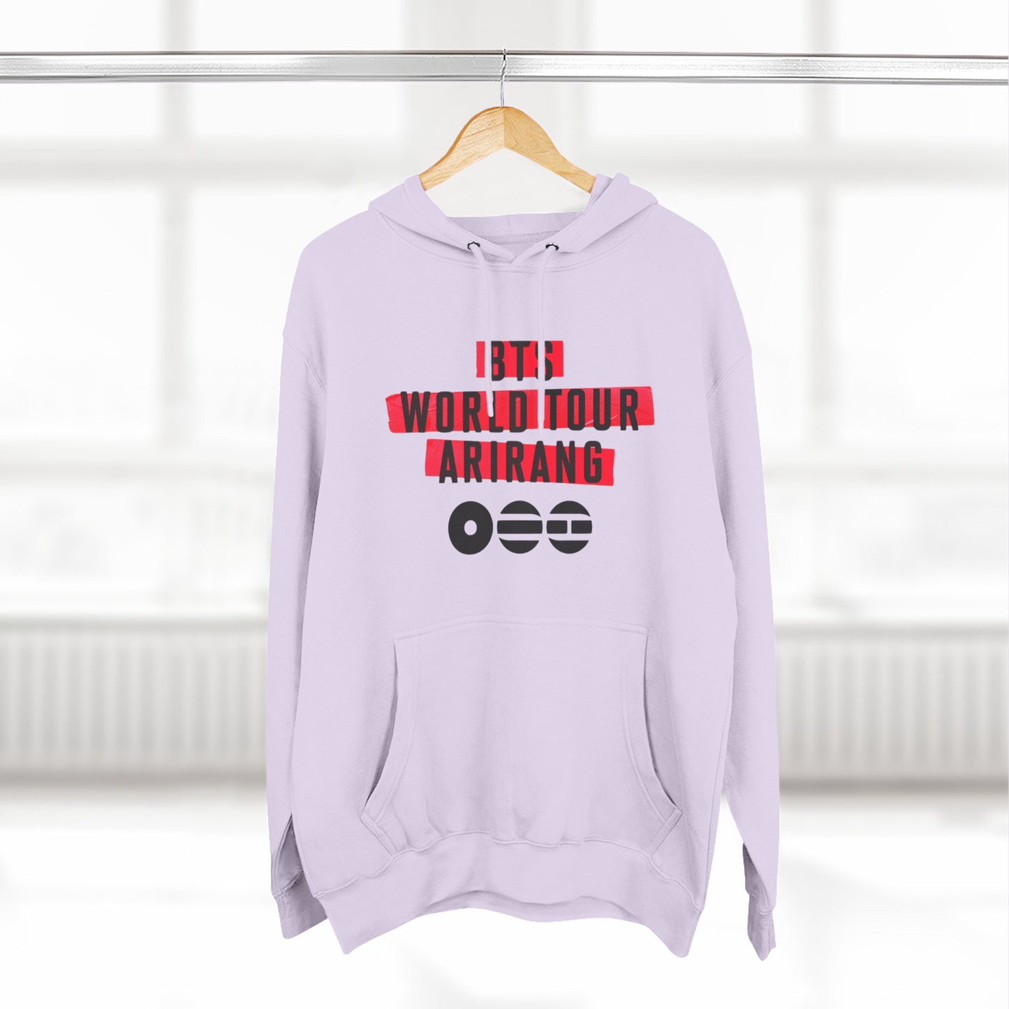 BTS World Tour Hoodie — 'Arirang' Fleece Pullover with Tour Dates