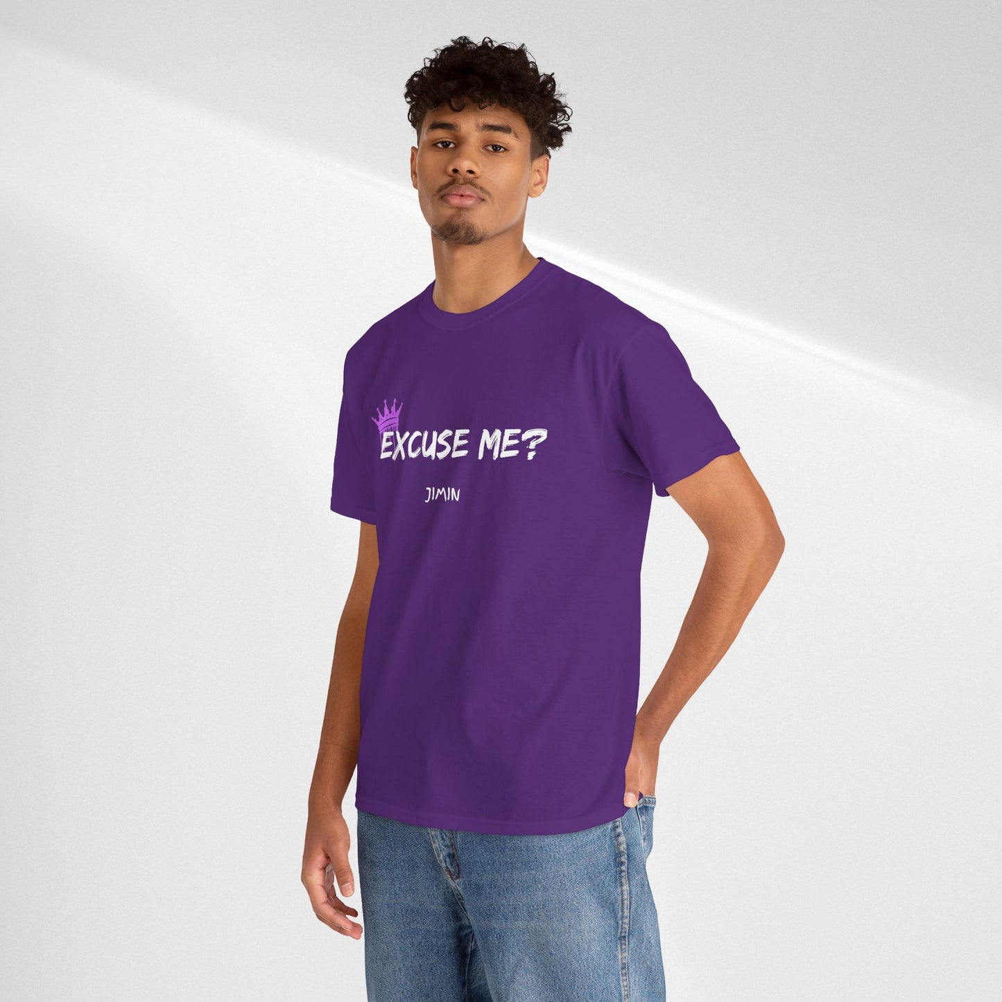 Excuse Me? Tee — Jimin Crown Graphic T‑Shirt