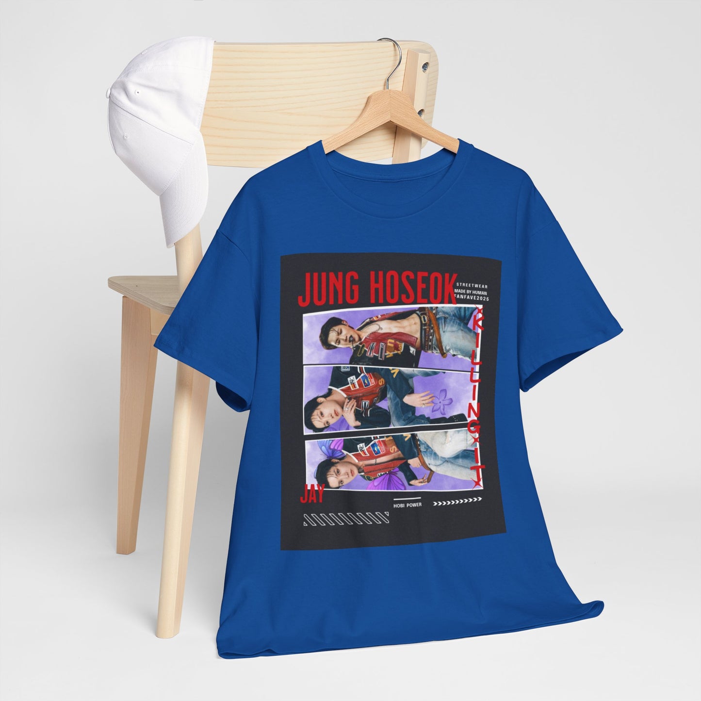 Jung Hoseok Photo Collage Tee — Retro K-Pop Fan Shirt