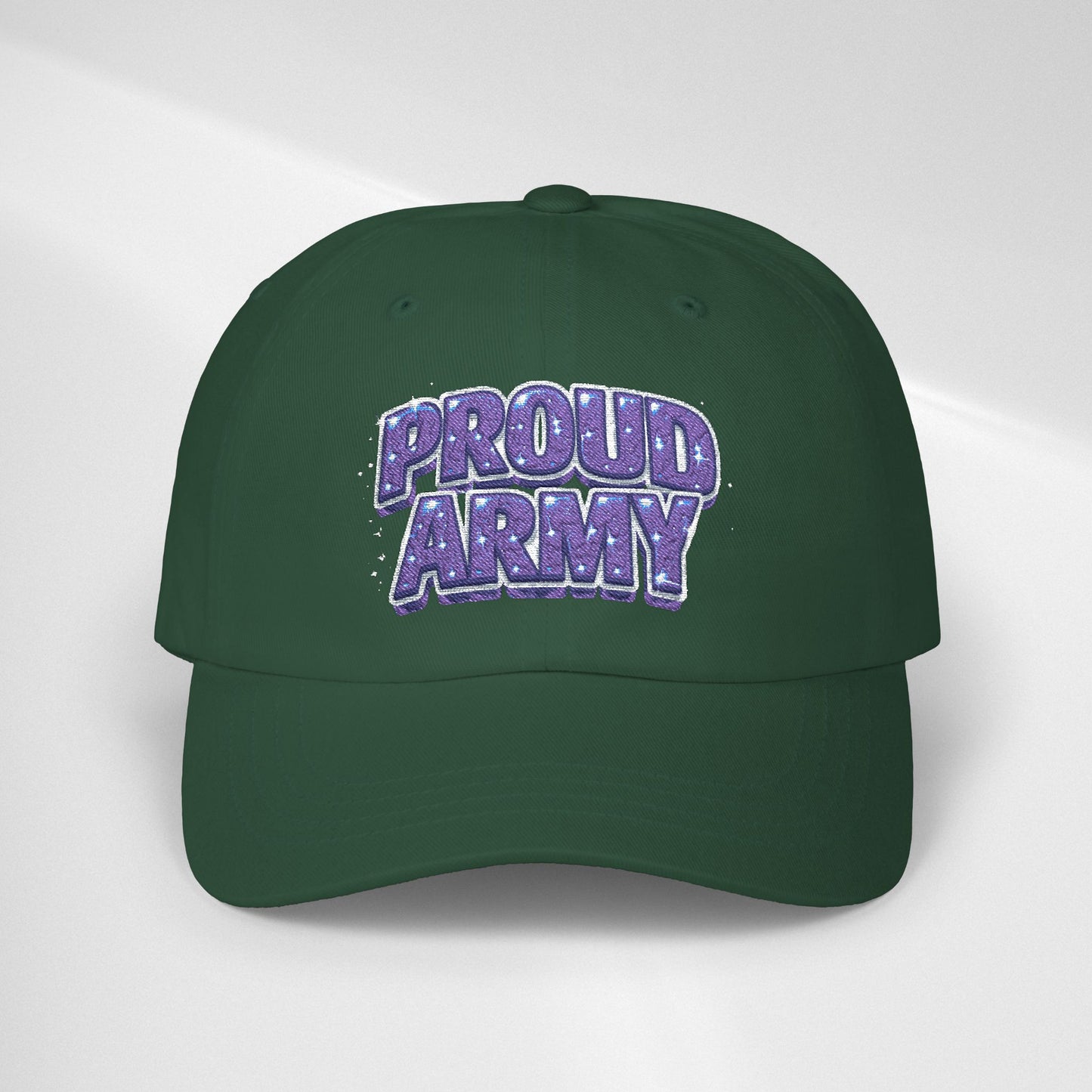 Dad Cap — "Proud Army" Embroidered Baseball Hat