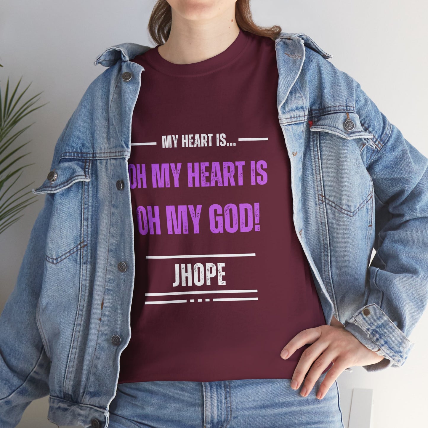 Graphic Tee — "Oh My Heart Is Oh My God!" J-Hope Fan Shirt
