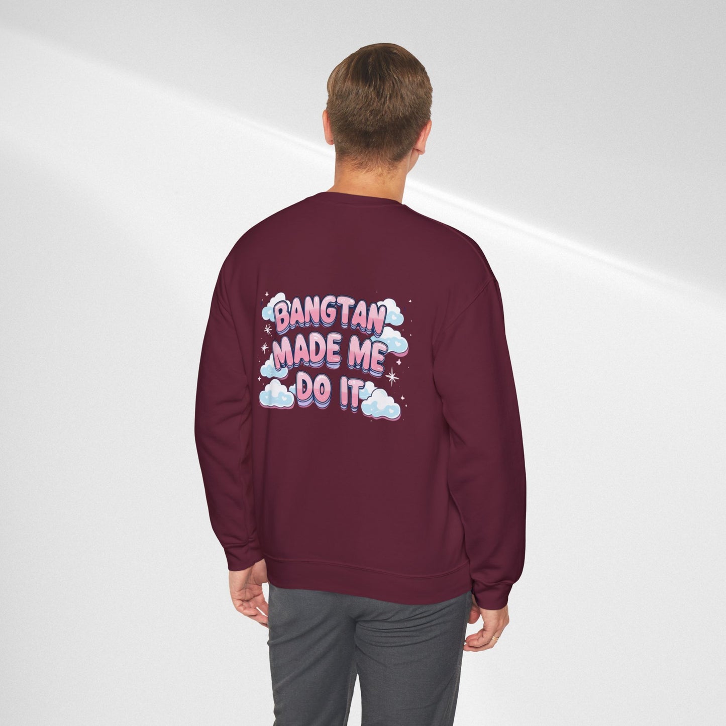 Crewneck Sweatshirt — "Bangtan Made Me Do It" K-Pop BTS Fan Pullover