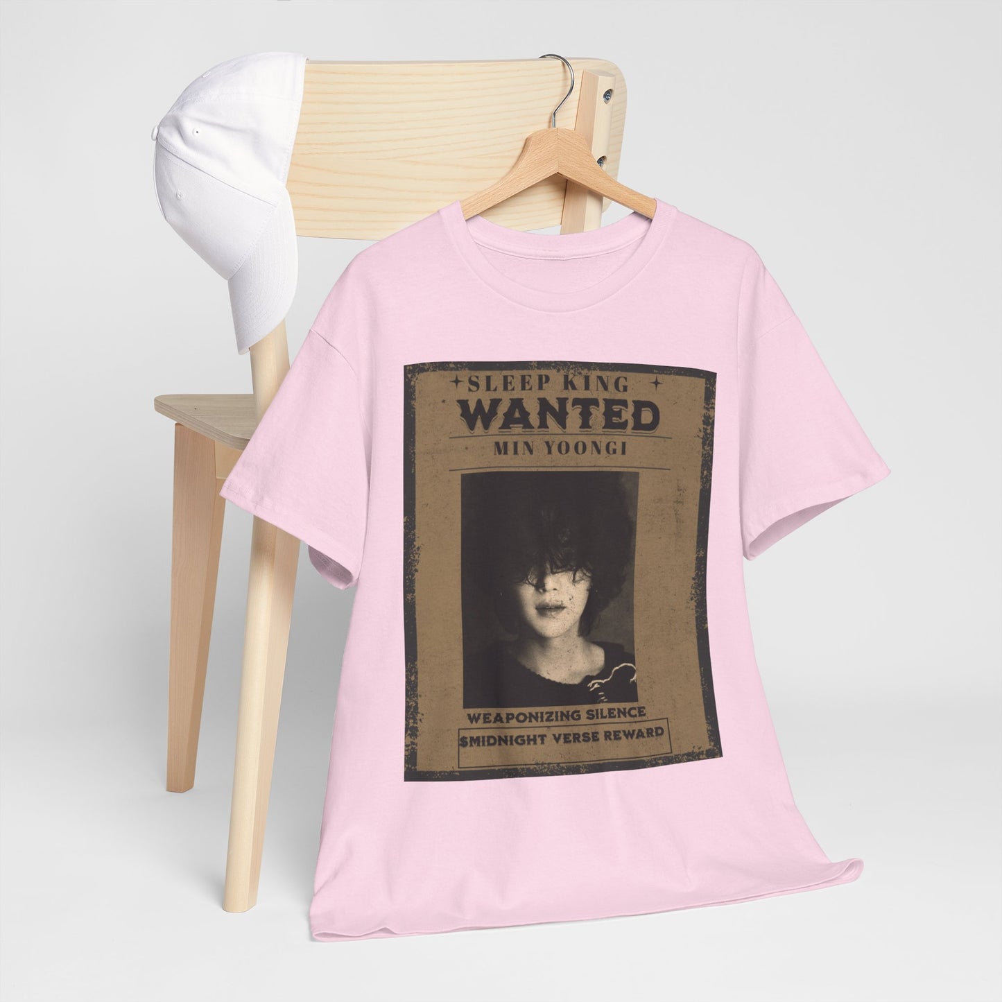 Suga Vintage “Sleeping Wanted” Retro Poster T-Shirt