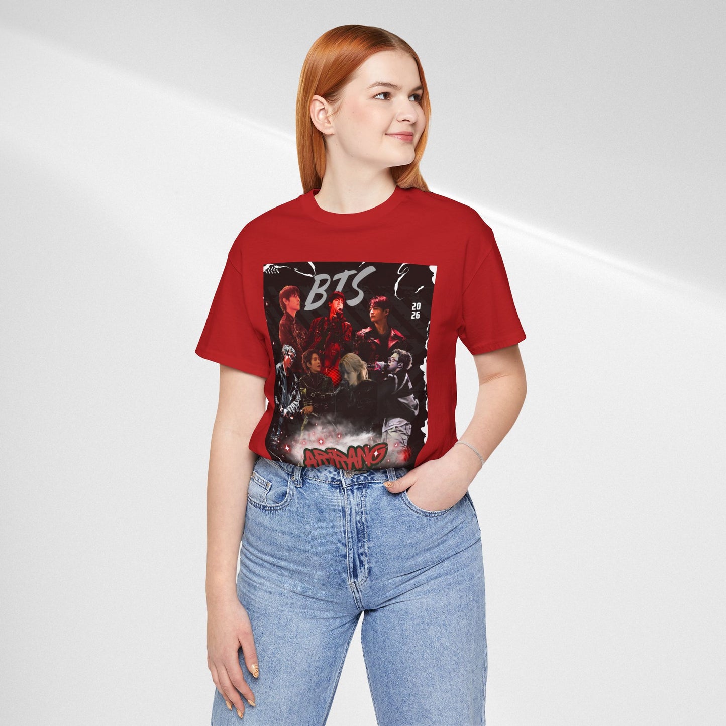 BTS ARIRANG Band Graphic Tee — 'BTS ARMY' Retro Concert Poster Shirt