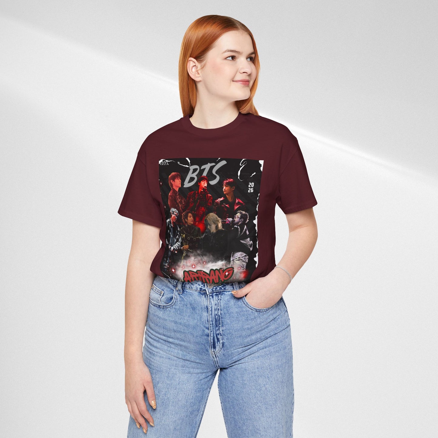 BTS ARIRANG Band Graphic Tee — 'BTS ARMY' Retro Concert Poster Shirt