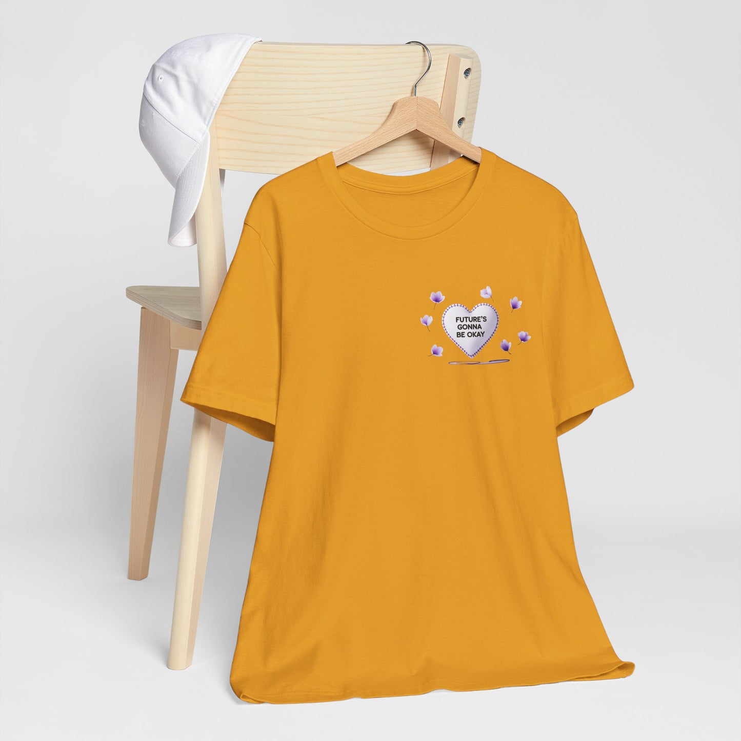 Future's Gonna Be Okay T-Shirt — Purple Heart Positive Graphic Tee
