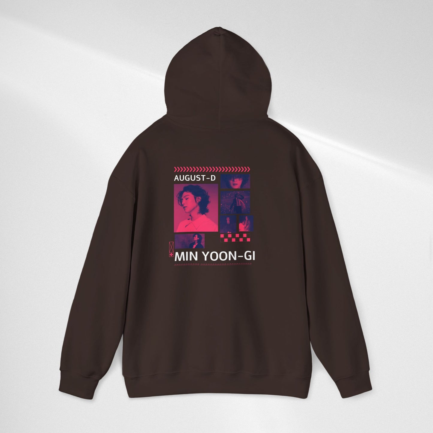 Min Yoon-gi Photo Grid Hoodie — K-Pop Retro Tour Aesthetic