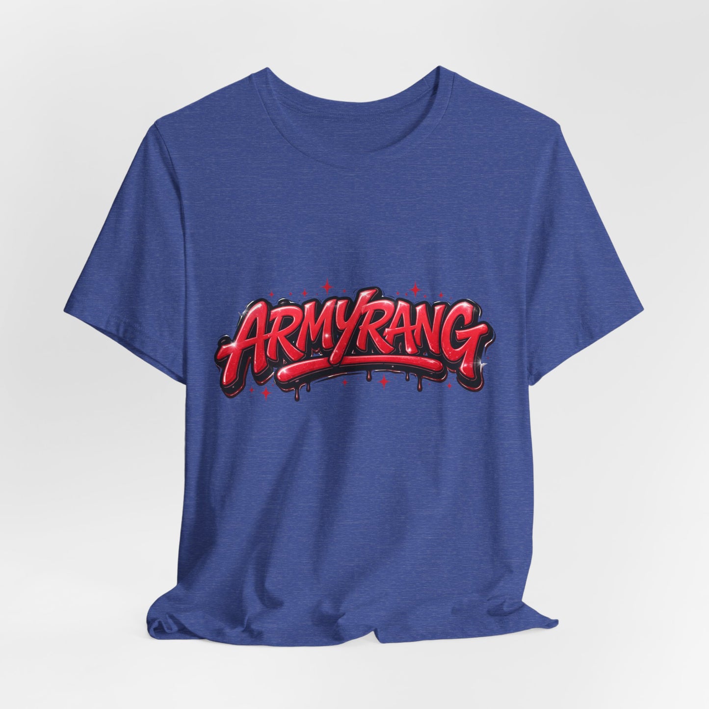 BTS T-Shirt — 'ARMYRANG' Red Graffiti Logo Tee
