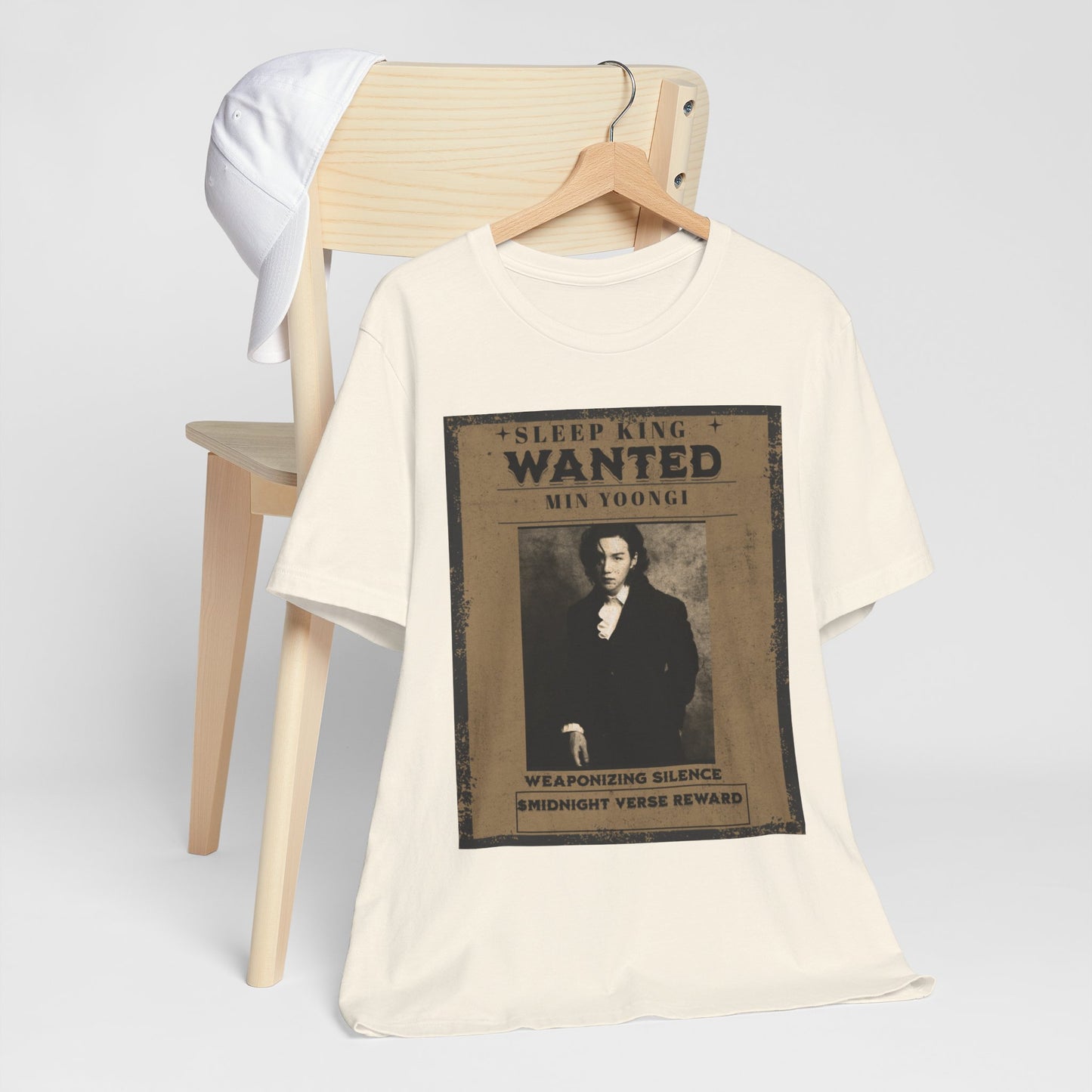 Sleep King Wanted Tee — Vintage 'Min Yoongi' Poster Shirt