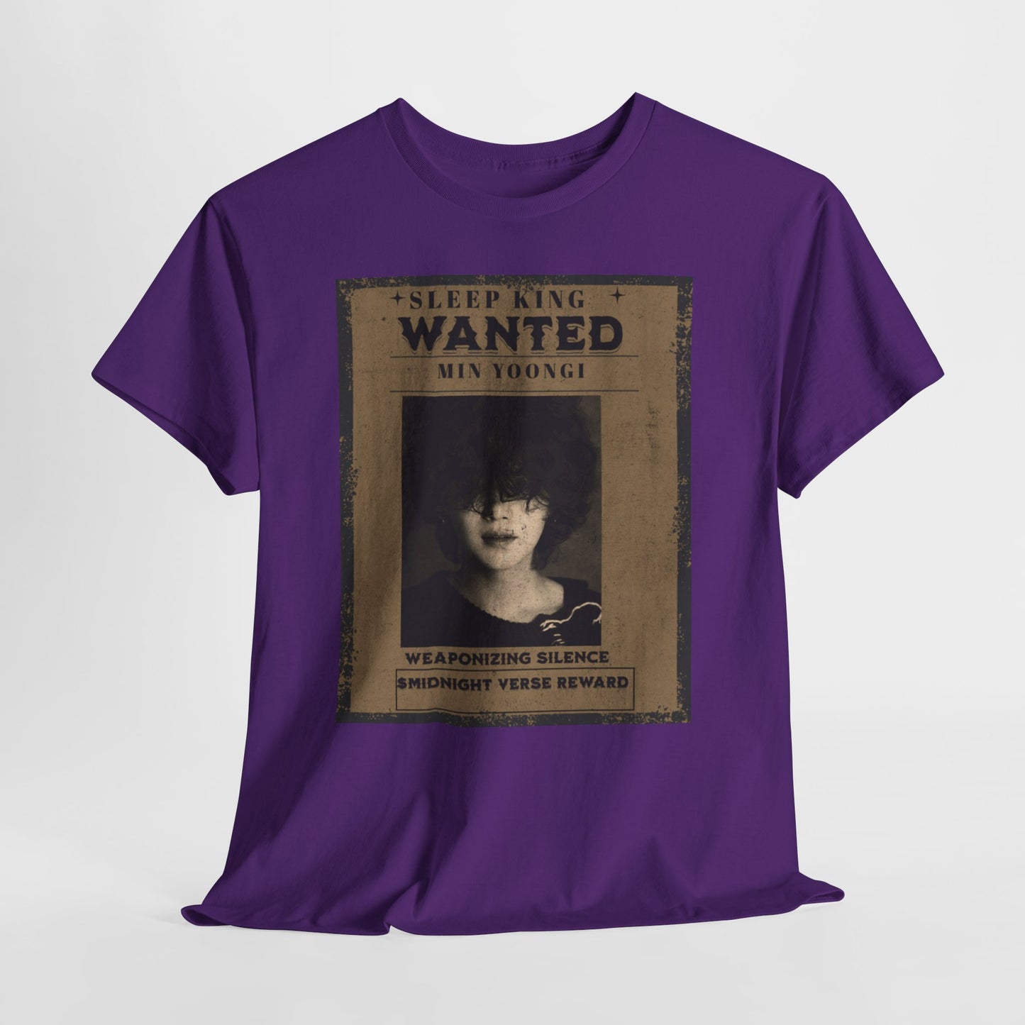 Suga Vintage “Sleeping Wanted” Retro Poster T-Shirt