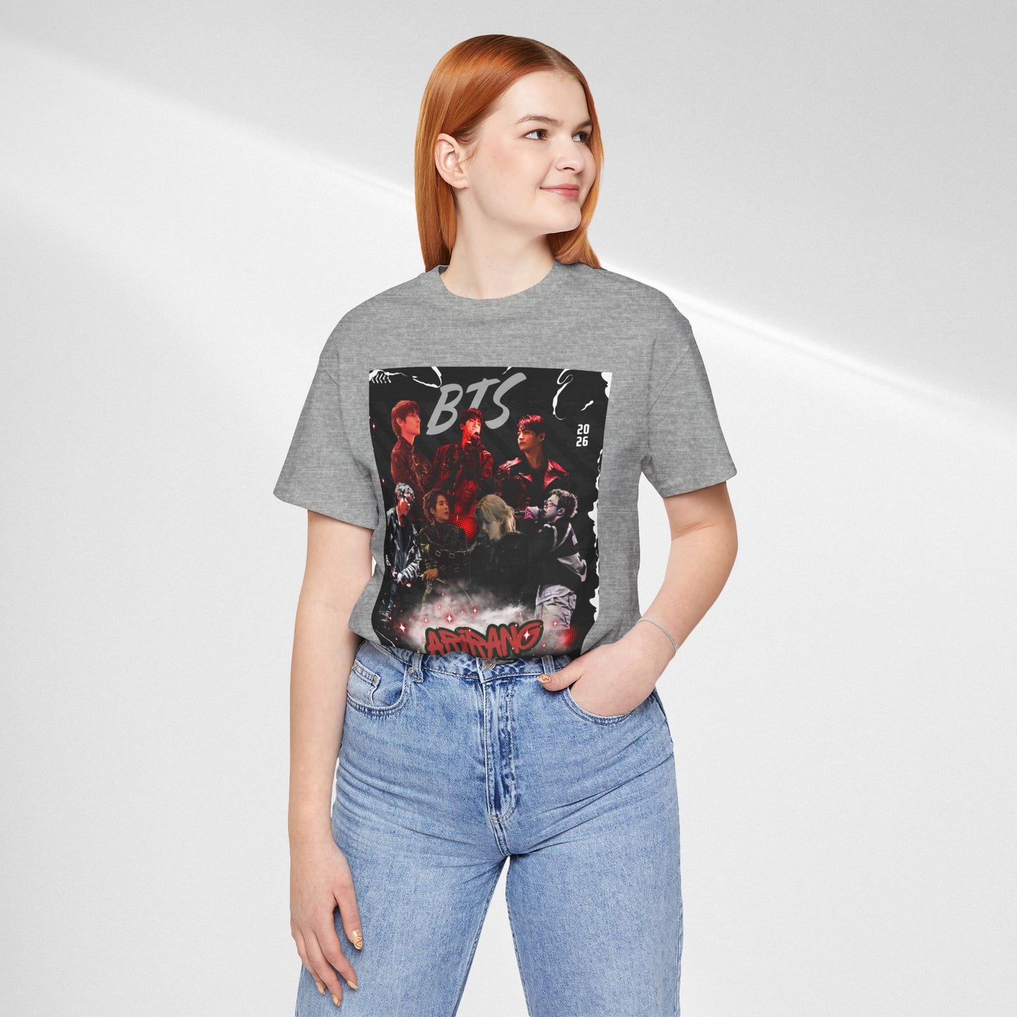 BTS ARIRANG Band Graphic Tee — 'BTS ARMY' Retro Concert Poster Shirt