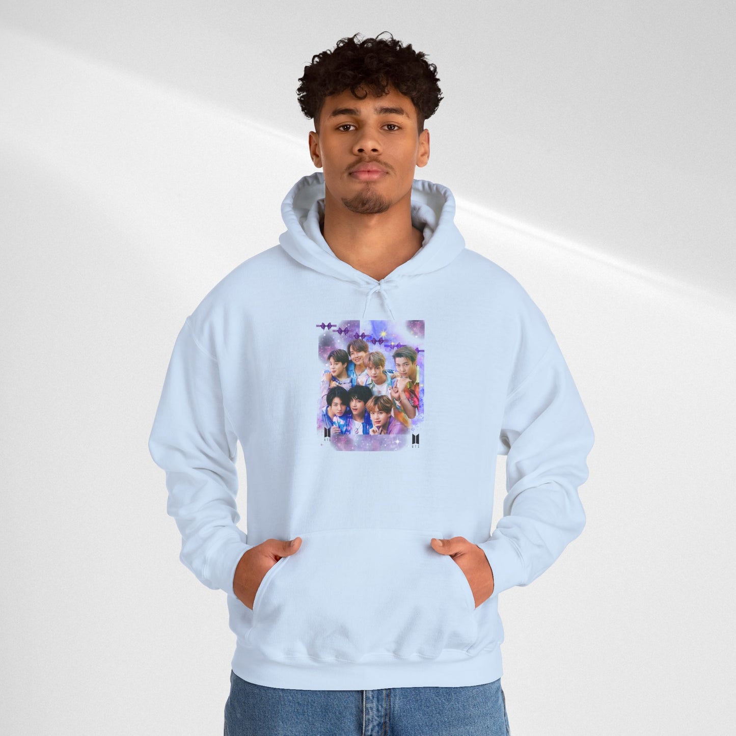 BTS Hoodie — Purple Collage Photo Graphic Hoodie