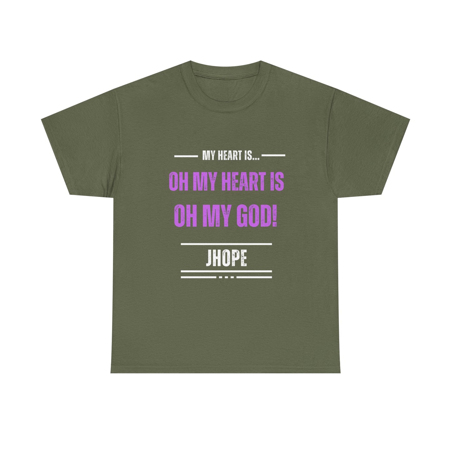 Graphic Tee — "Oh My Heart Is Oh My God!" J-Hope Fan Shirt