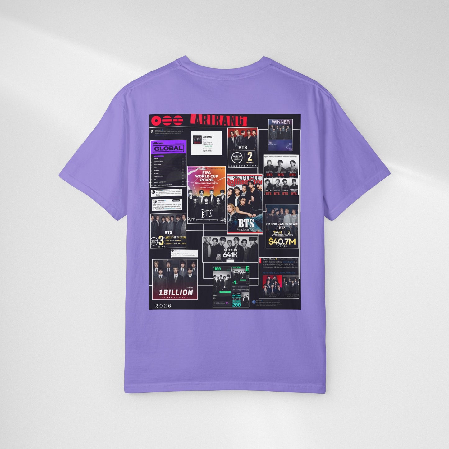 BTS  ARIRANG Collage Graphic T-Shirt — K-Pop Fan Tribute Tee
