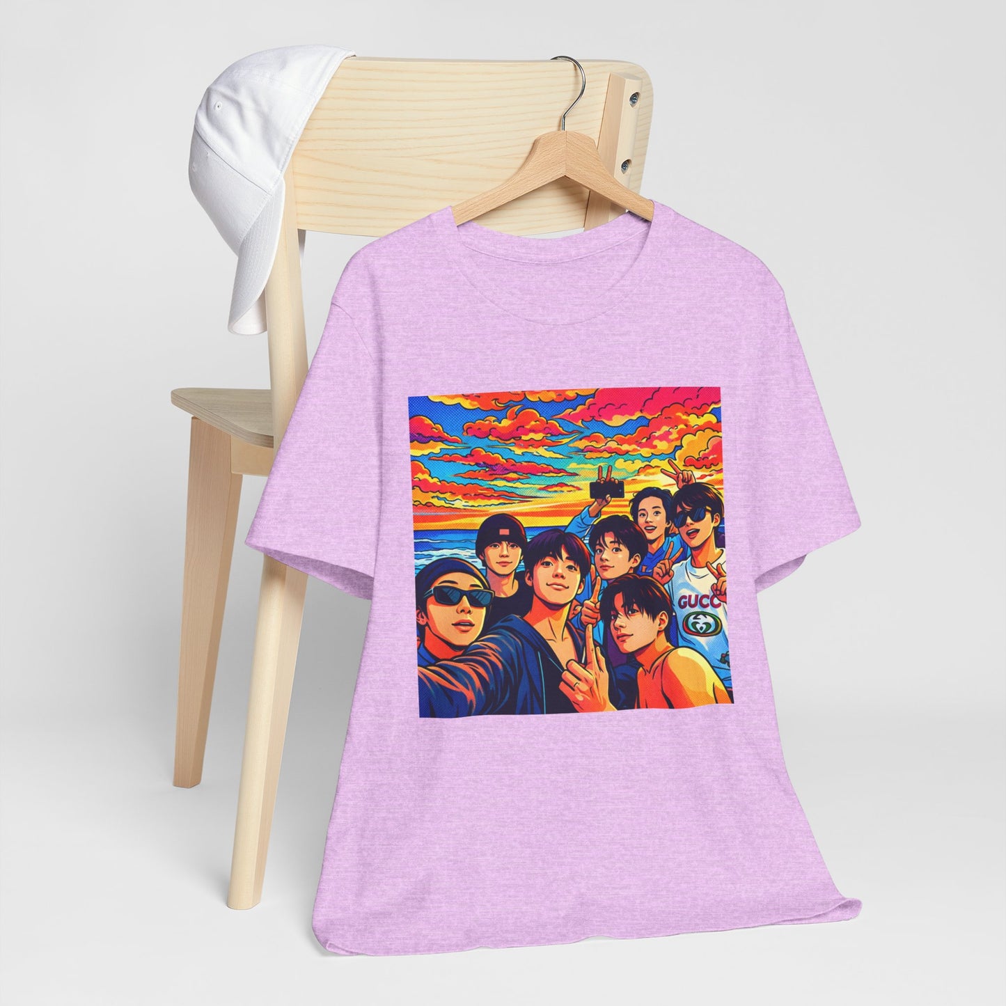 BTS Vibrant Sunset Group Portrait Tee
