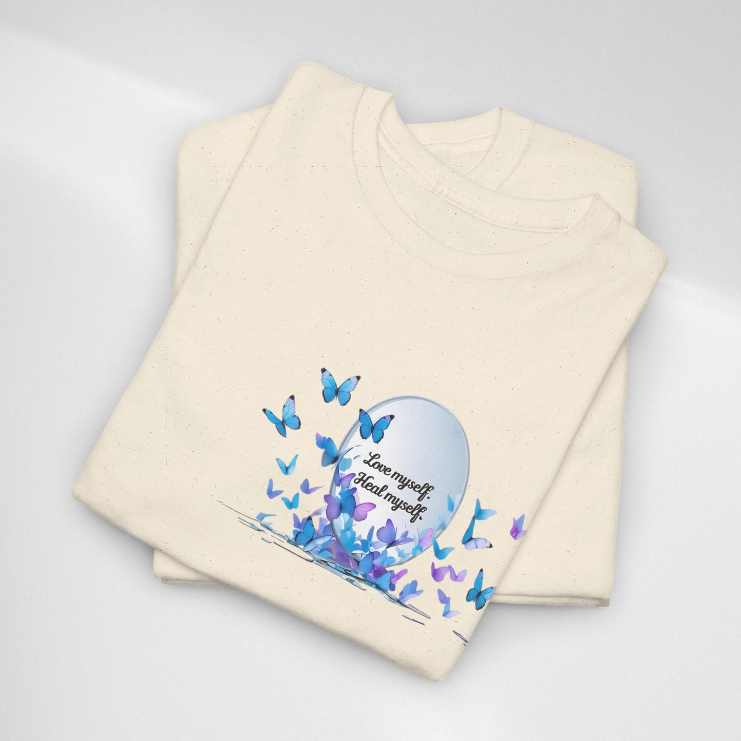 Butterfly Moon T-Shirt — "Strength Through Change" Inspirational Tee