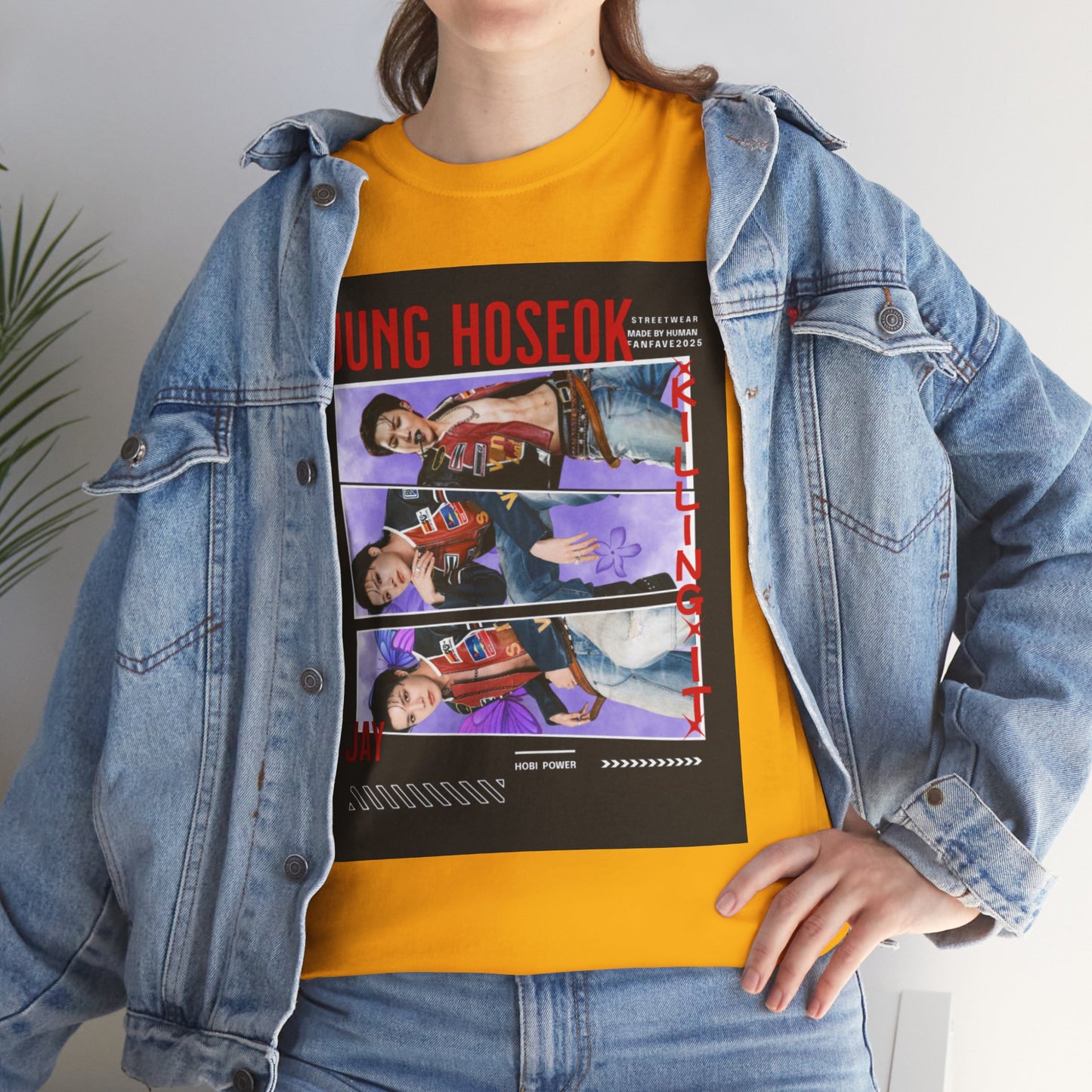 Jung Hoseok Photo Collage Tee — Retro K-Pop Fan Shirt