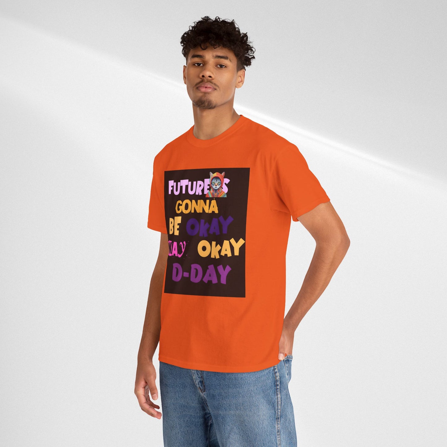 Future's Gonna Be Okay D-Day T-Shirt — Positive Retro Graphic Tee