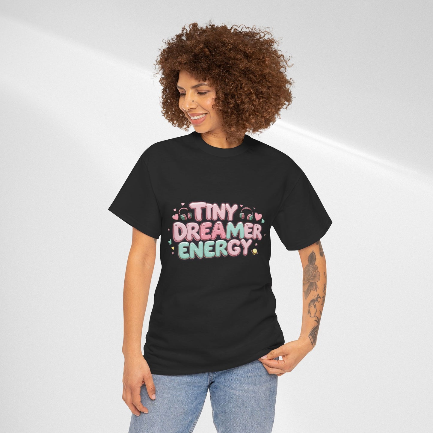 TinyTan Dreamer Energy T-Shirt — Cute Pastel Graphic Tee