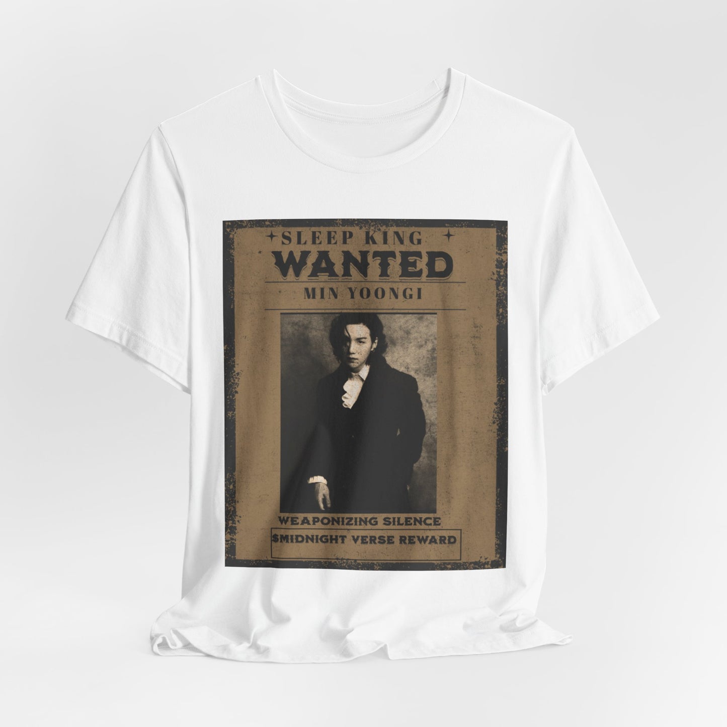 Sleep King Wanted Tee — Vintage 'Min Yoongi' Poster Shirt