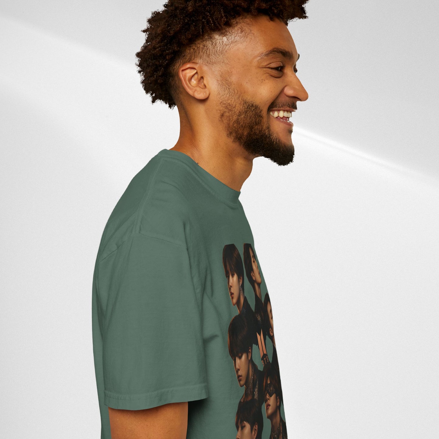 BTS Portrait Collage T-Shirt — Dark Mood Graphic Tee