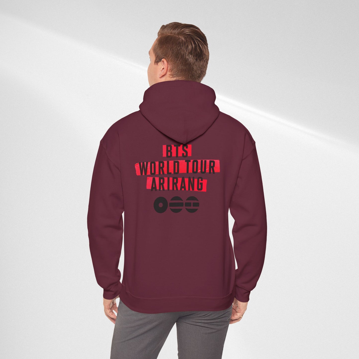 BTS World Tour "ARRIANG" Hoodie — Minimal Logo Tour Pullover