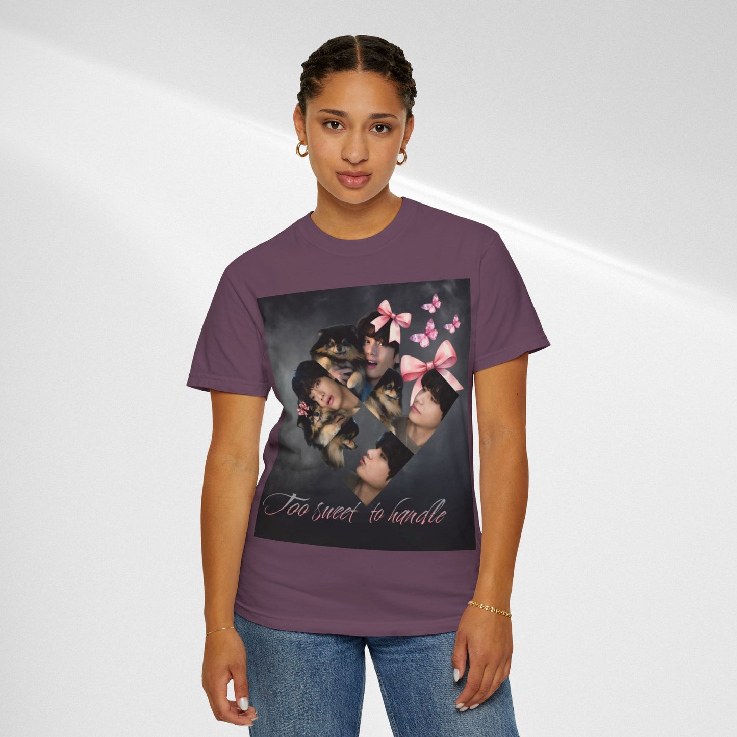 V Too Sweet to Handle T-Shirt — Cute Vintage Photo Collage Tee