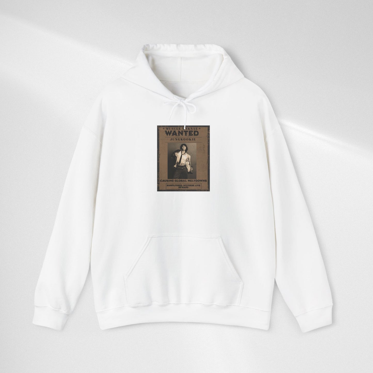 Hoodie — Vintage JK 'WANTED' Poster Graphic Pullover