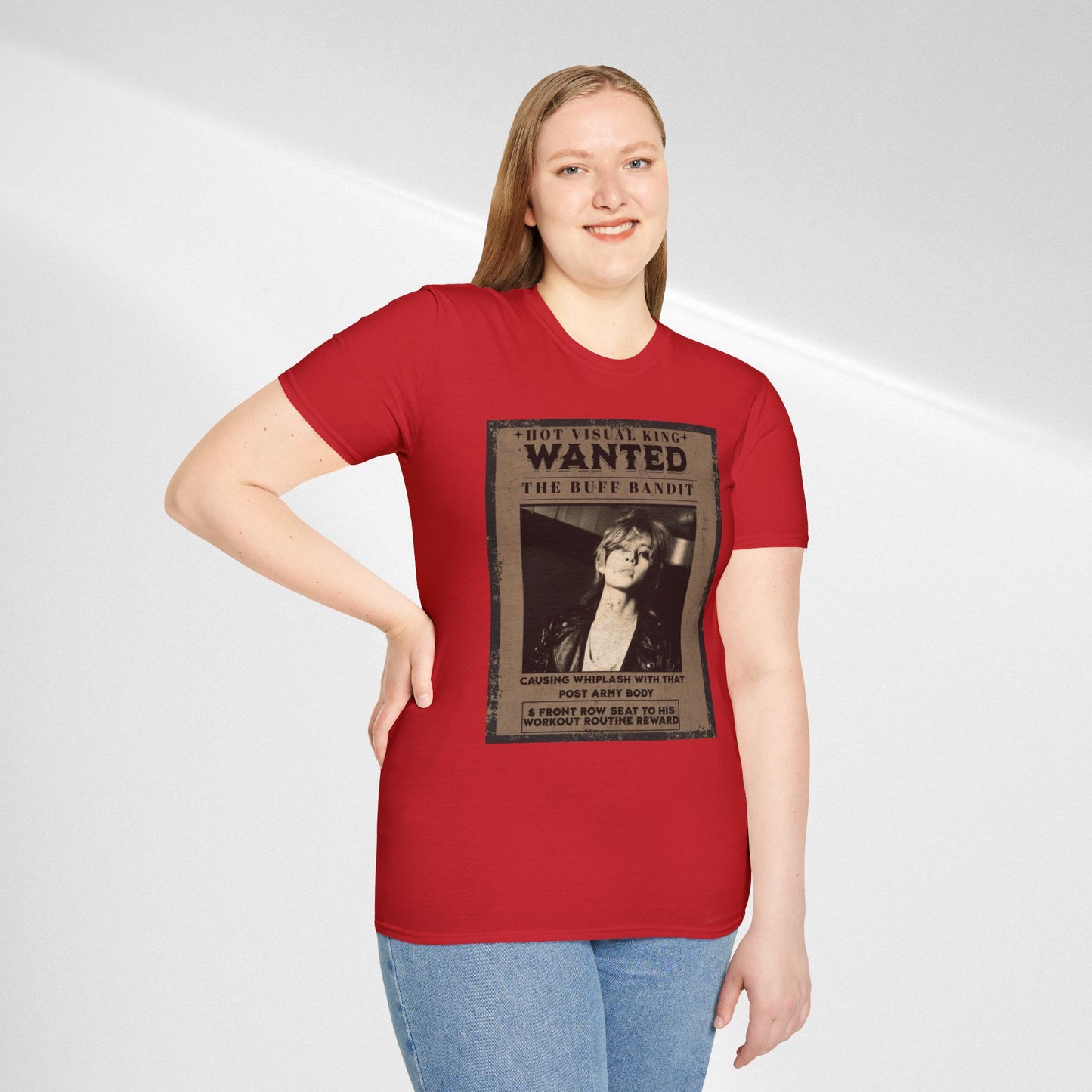 Wanted V Poster Graphic T-Shirt — "The Ruff Bandit" Vintage Western Mugshot Tee