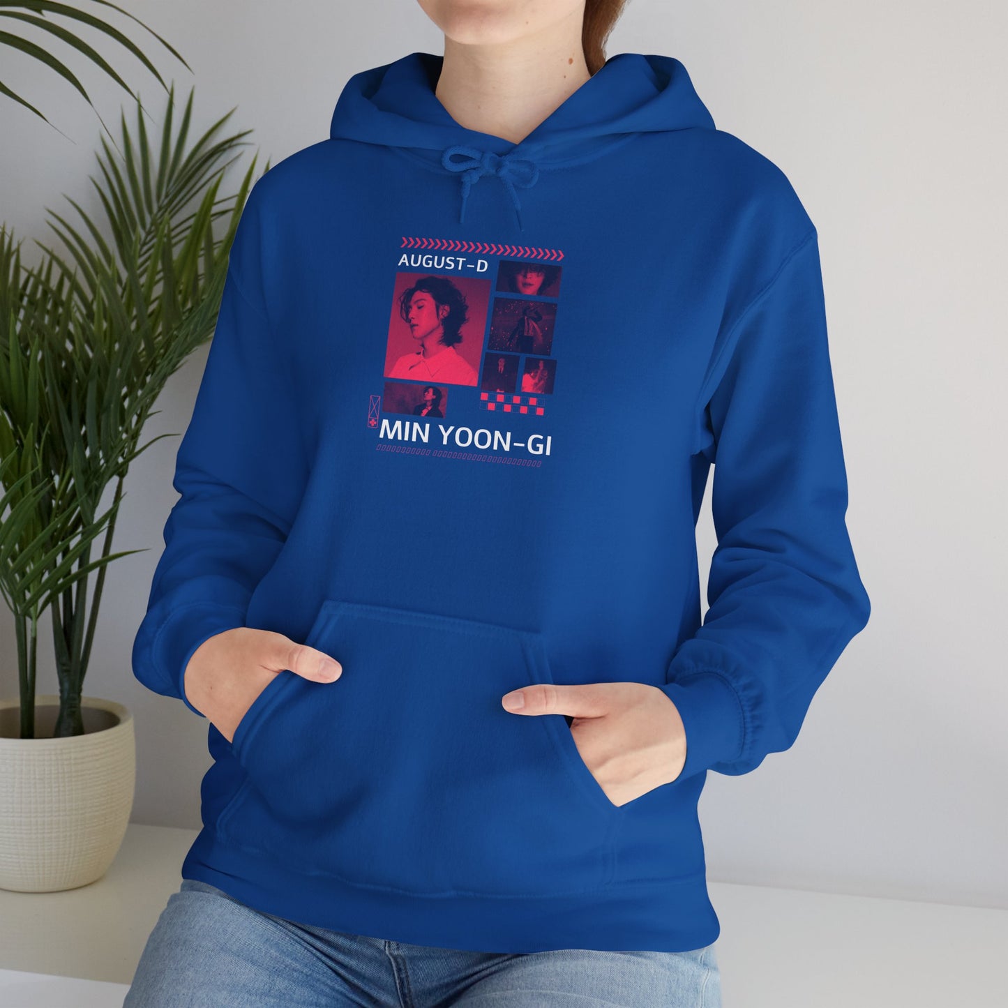 Min Yoon-gi Photo Grid Hoodie — K-Pop Retro Tour Aesthetic