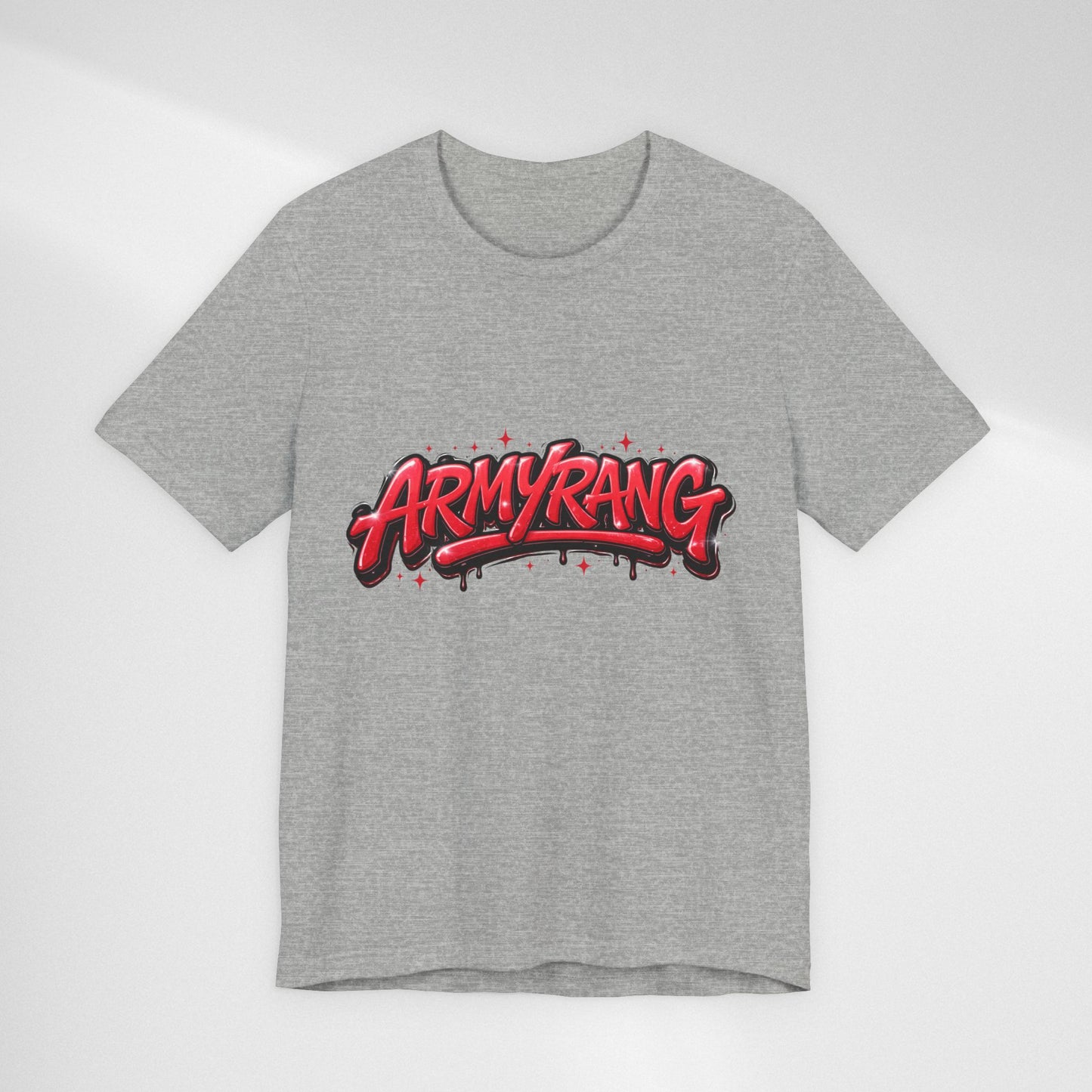 BTS T-Shirt — 'ARMYRANG' Red Graffiti Logo Tee