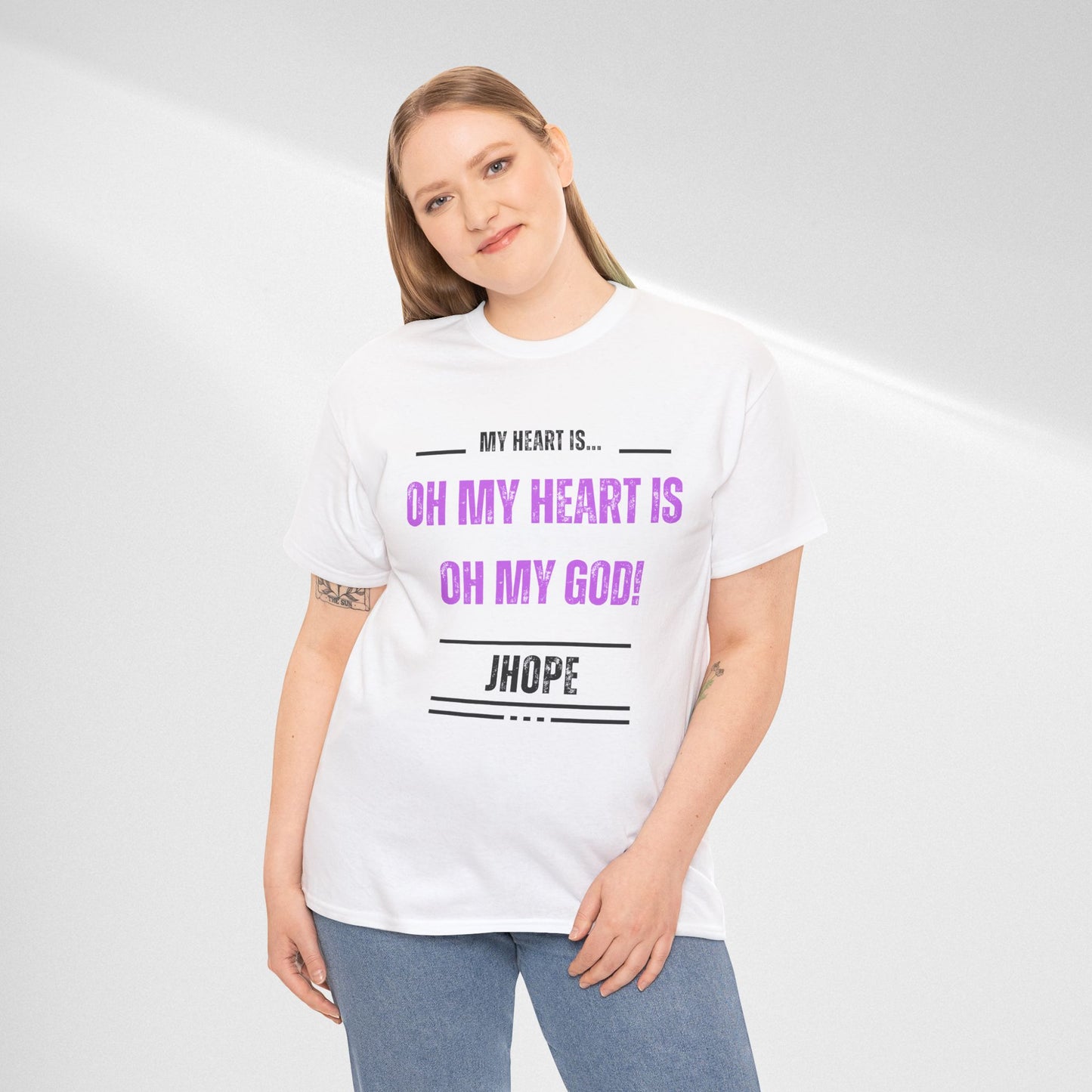 Graphic Tee — "Oh My Heart Is Oh My God!" J-Hope Fan Shirt