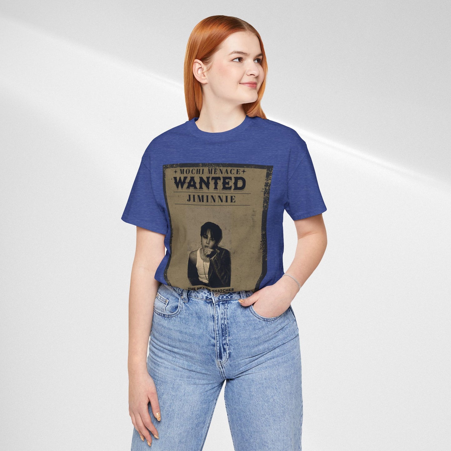 JIMIN Wanted Poster Graphic Tee — 'Mischief Menace' Vintage Style
