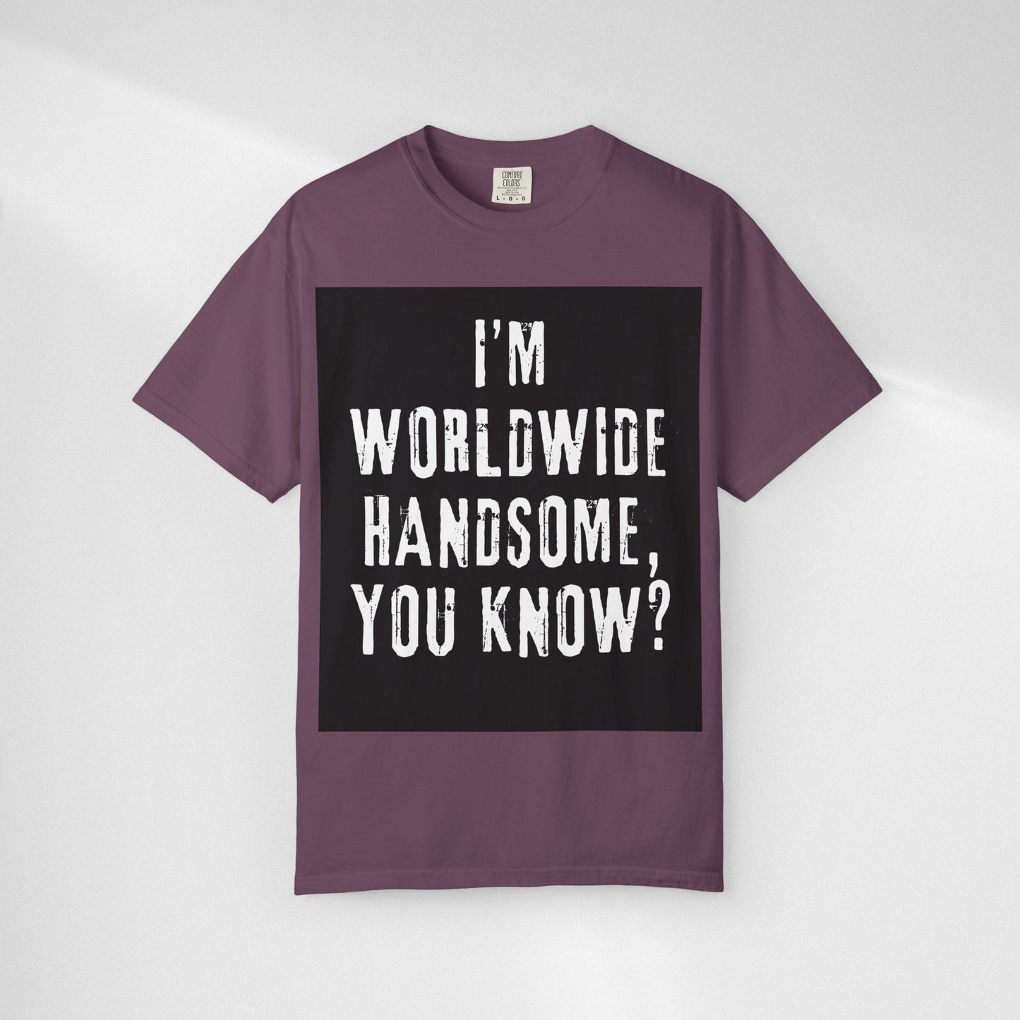 Worldwide Handsome T-Shirt — "I'm Worldwide Handsome, You Know?" Funny Graphic Tee