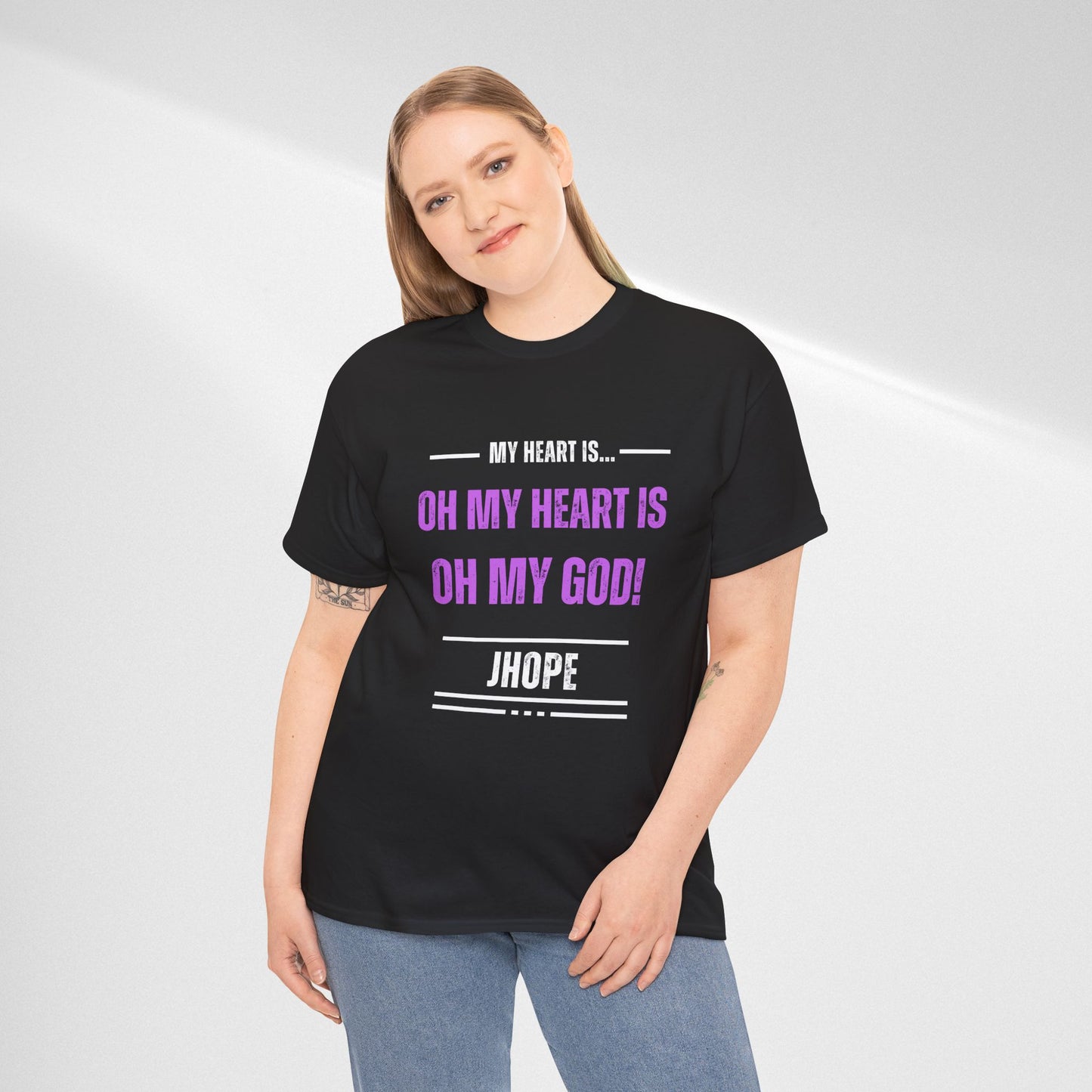Graphic Tee — "Oh My Heart Is Oh My God!" J-Hope Fan Shirt