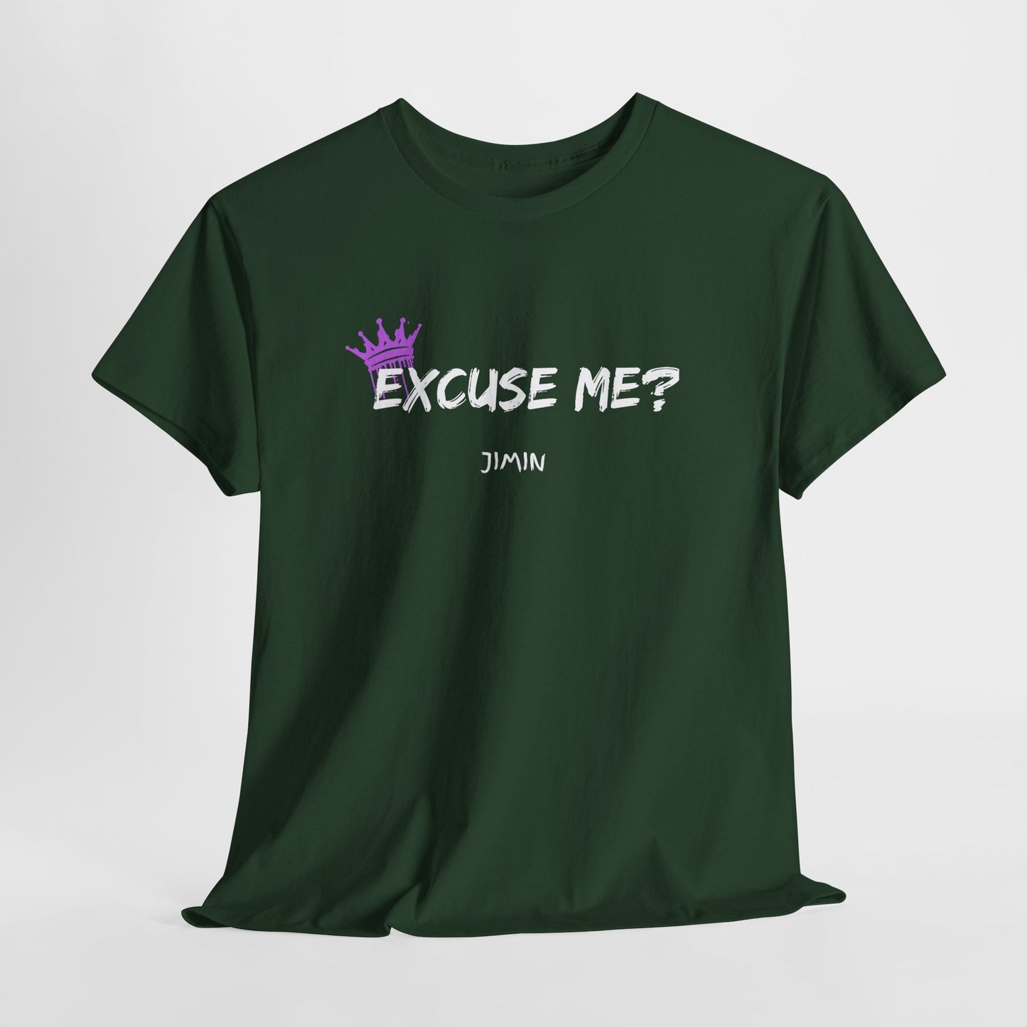 Excuse Me? Tee — Jimin Crown Graphic T‑Shirt