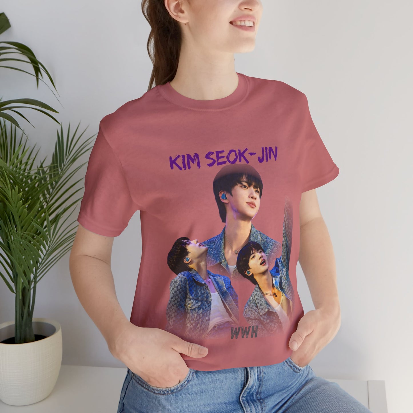 K-Pop Idol Photo Tee — 'Kim Seok-Jin' Graphic T-Shirt
