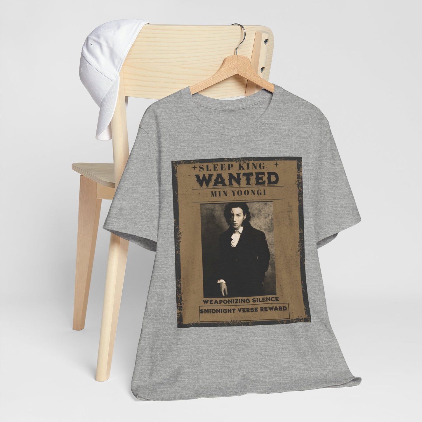 Sleep King Wanted Tee — Vintage 'Min Yoongi' Poster Shirt