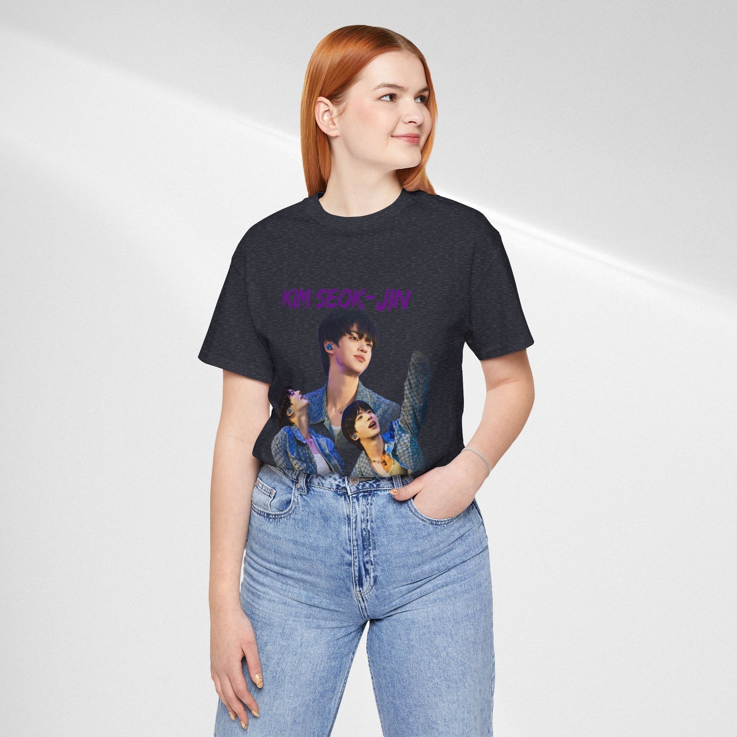 K-Pop Idol Photo Tee — 'Kim Seok-Jin' Graphic T-Shirt