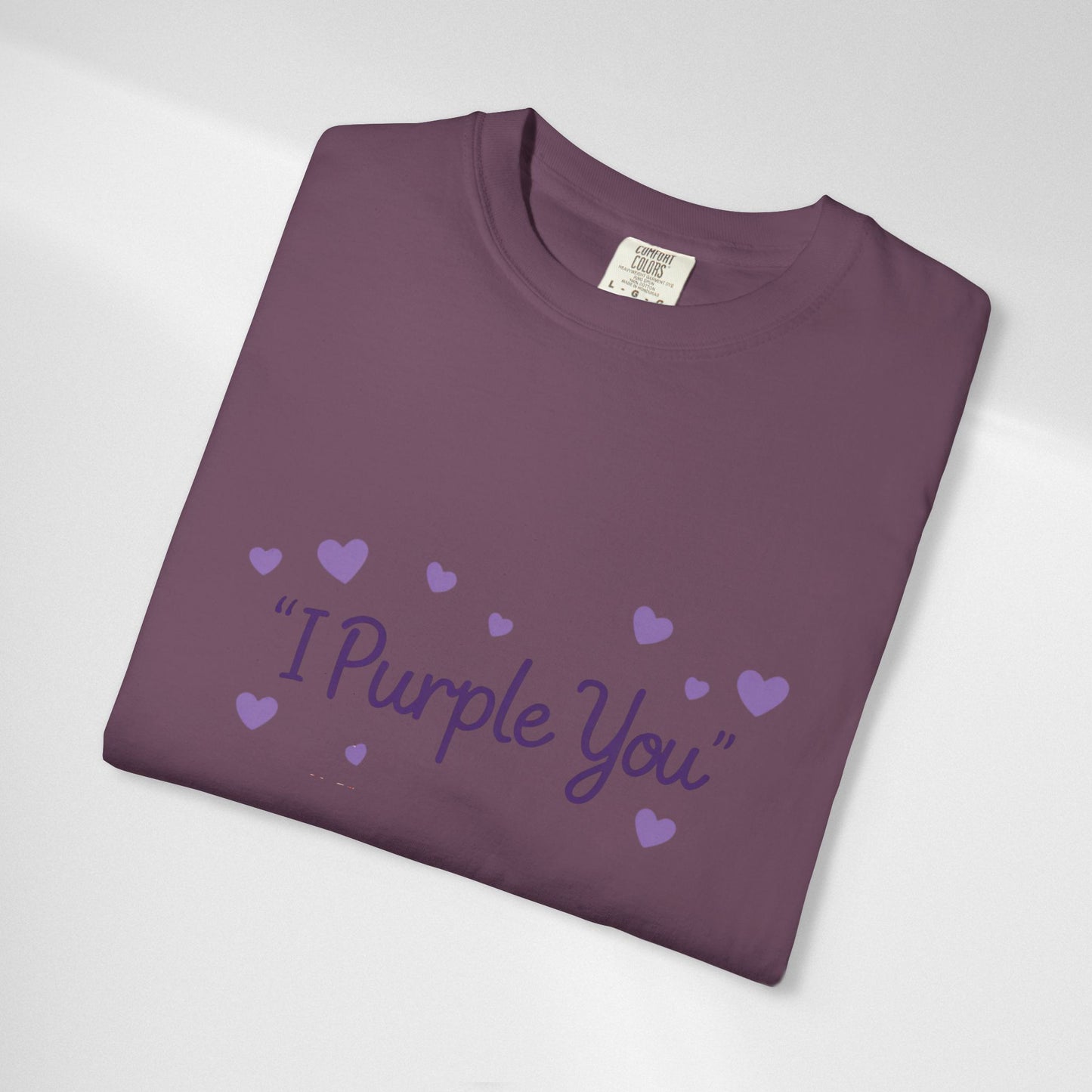 I Purple You T-Shirt — Cute Purple Hearts Valentine Tee