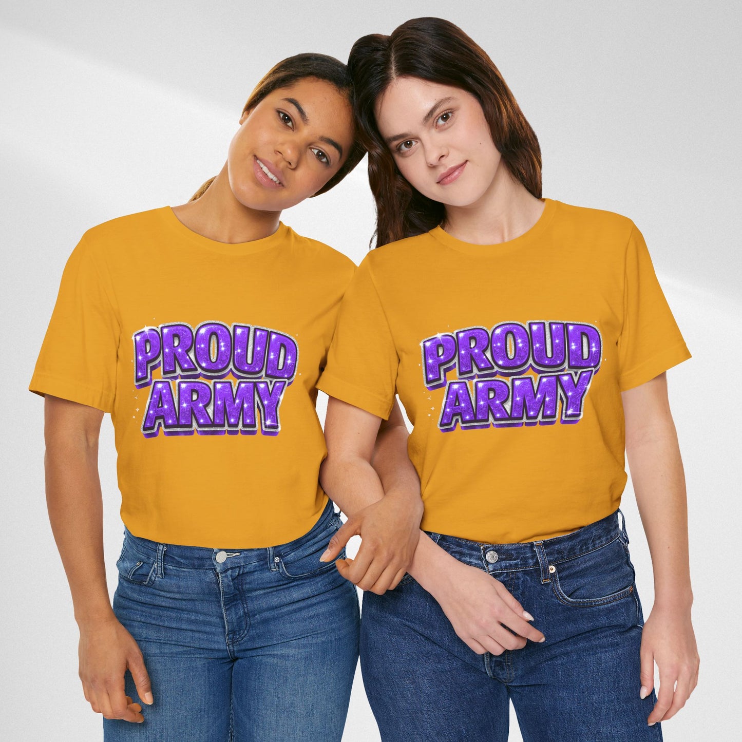 Proud Army T-Shirt — Bold Purple BTS Support Tee