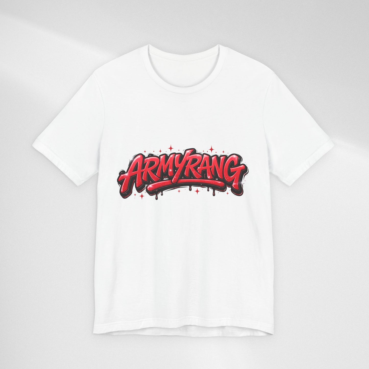 BTS T-Shirt — 'ARMYRANG' Red Graffiti Logo Tee