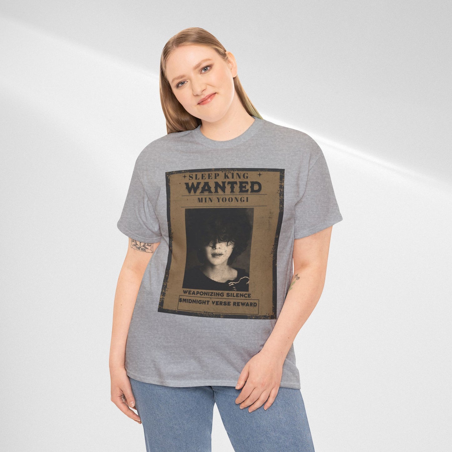 Suga Vintage “Sleeping Wanted” Retro Poster T-Shirt