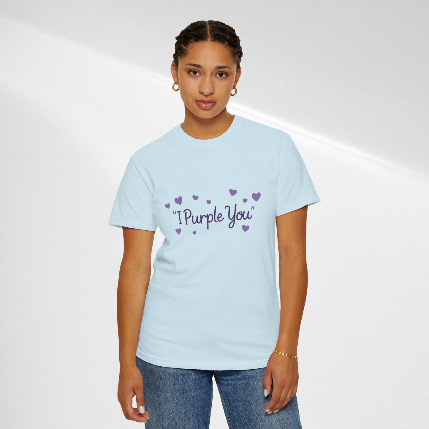 I Purple You T-Shirt — Cute Purple Hearts Valentine Tee