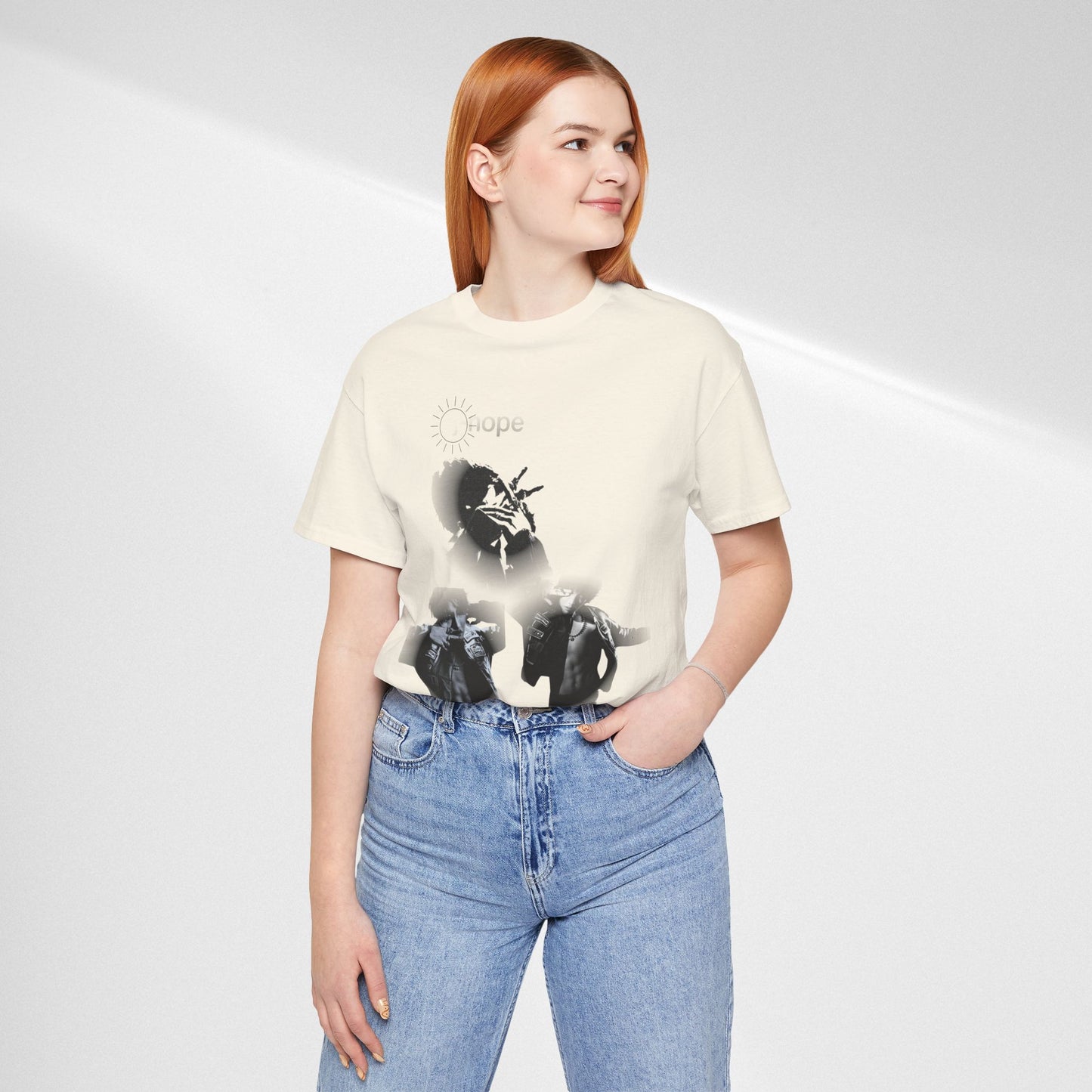 J hope Graphic Tee — Moody Monochrome Portraits