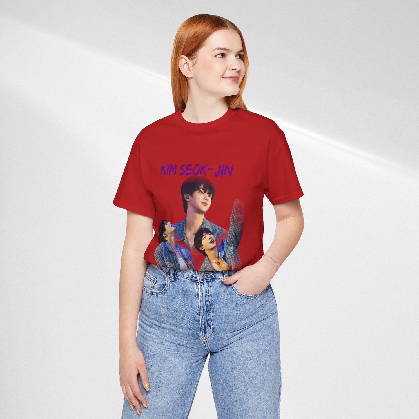 K-Pop Idol Photo Tee — 'Kim Seok-Jin' Graphic T-Shirt