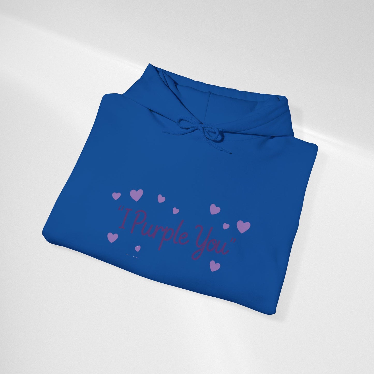 I Purple You Hoodie — Cute Purple Heart Love Pullover