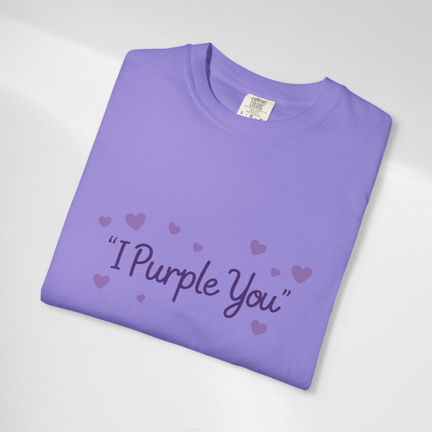 I Purple You T-Shirt — Cute Purple Hearts Valentine Tee