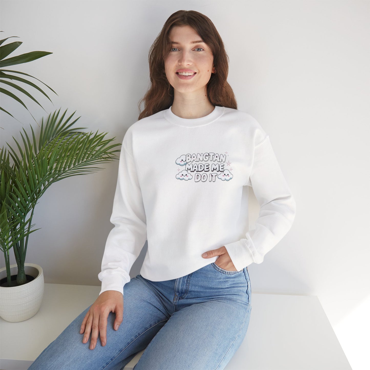 Crewneck Sweatshirt — "Bangtan Made Me Do It" K-Pop BTS Fan Pullover