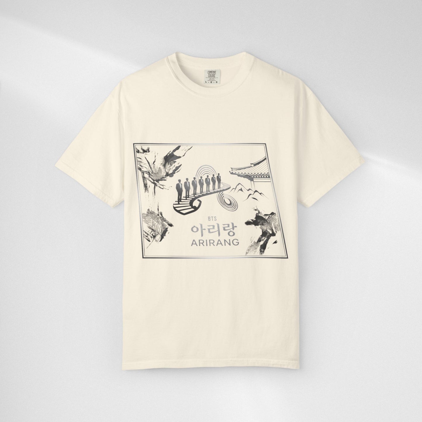 BTS Arirang Graphic T-Shirt — Korean Folklore Illustration Tee